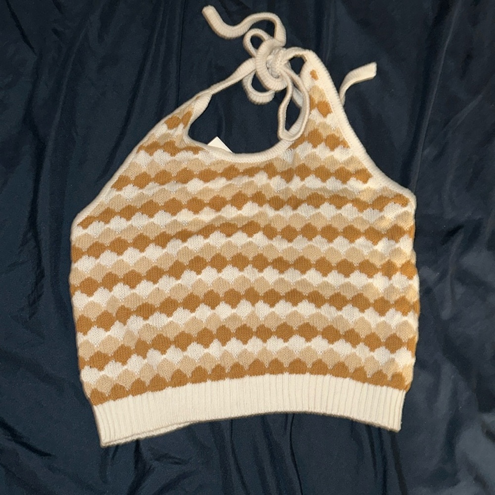 Crocheted crop top